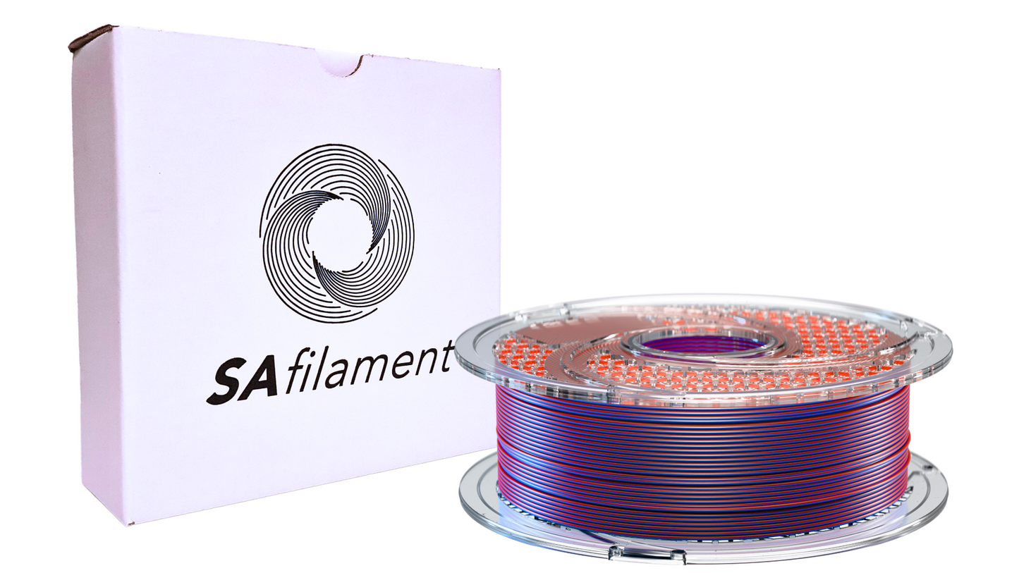 SA Filament SILK PLA+ Dual Color Blue Blood (Royal Blue & Merlot) 750g