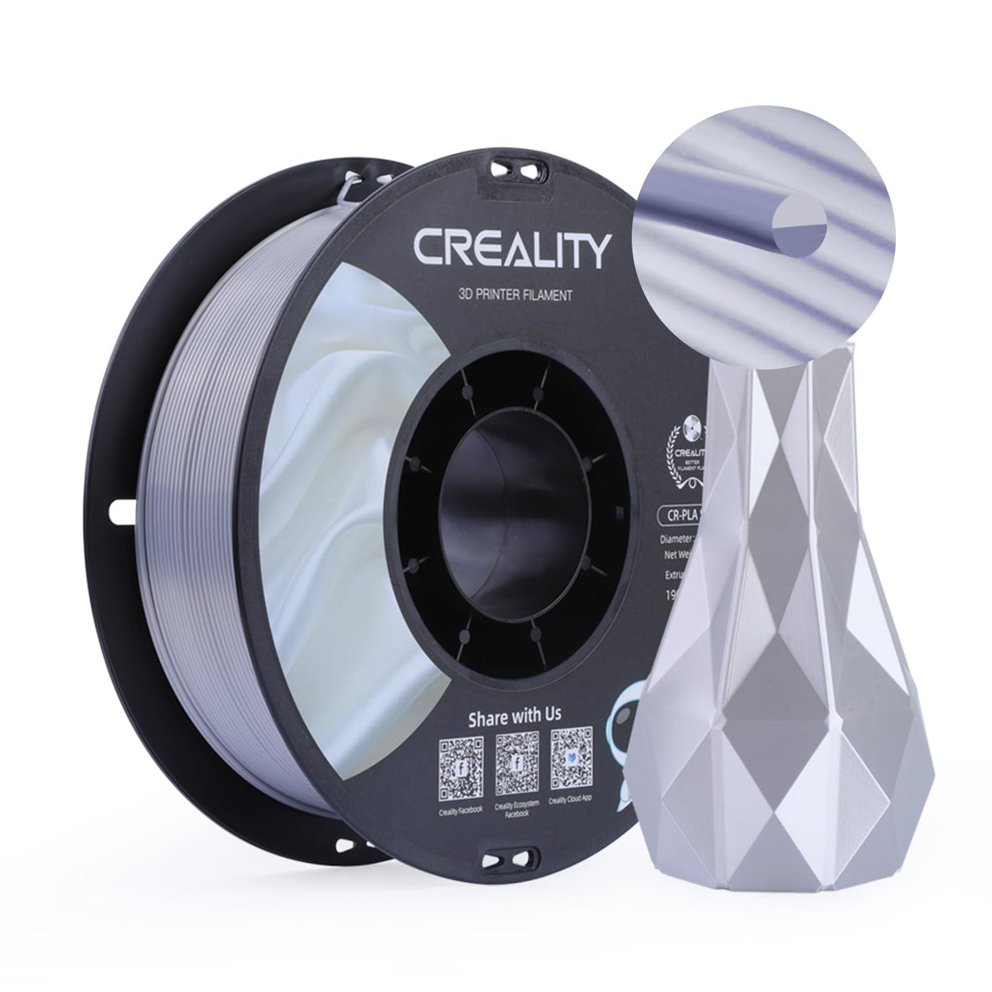 Creality CR-PLA Filament -Grey 1KG