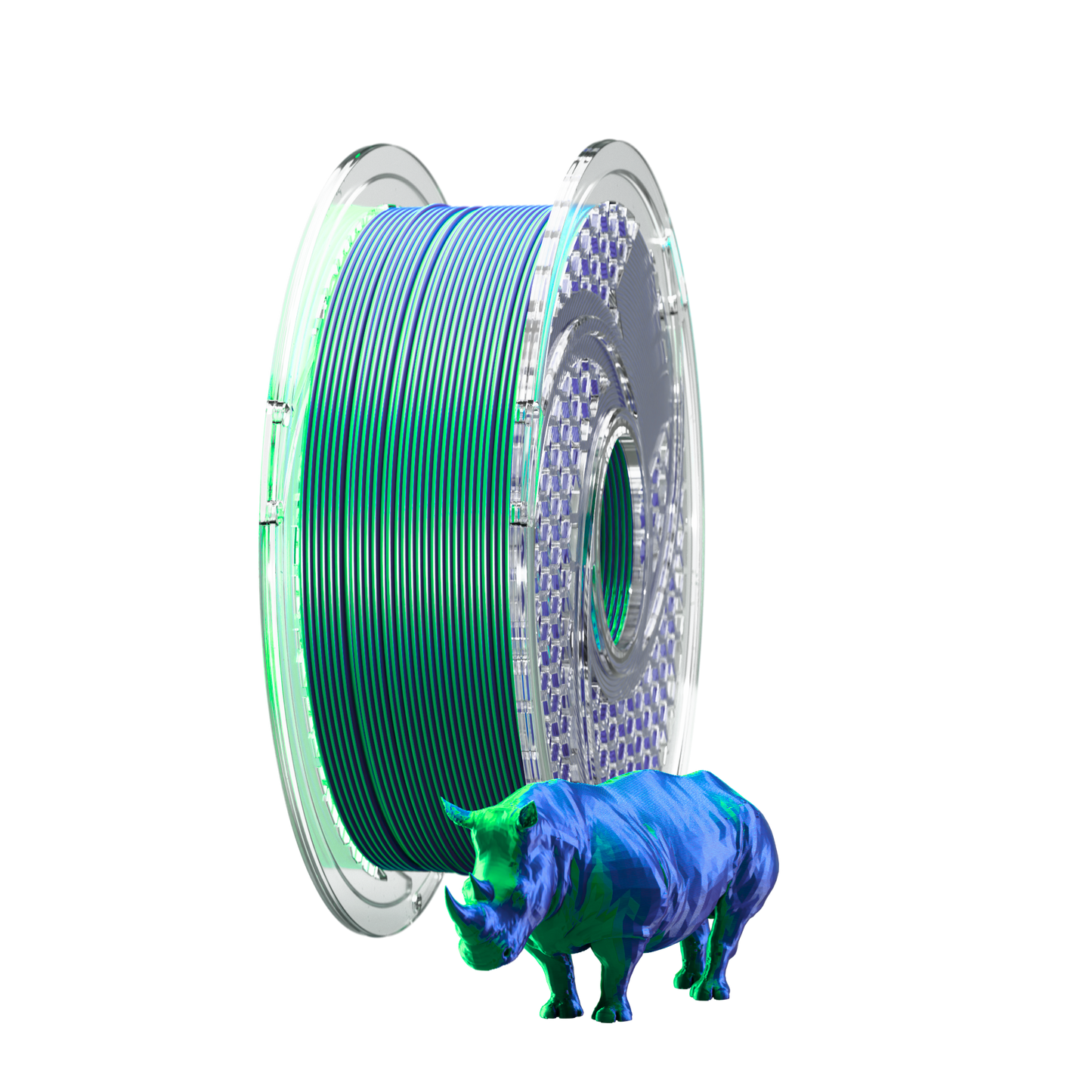 SA Filament SILK PLA+ Dual Color Filament Sapphire Forest 750g