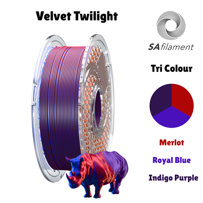 SA Filament SILK PLA+ Tri Color Filament Velvet Twilight Filament 750g