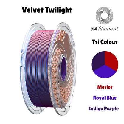 SA Filament SILK PLA+ Tri Color Filament Velvet Twilight Filament 750g