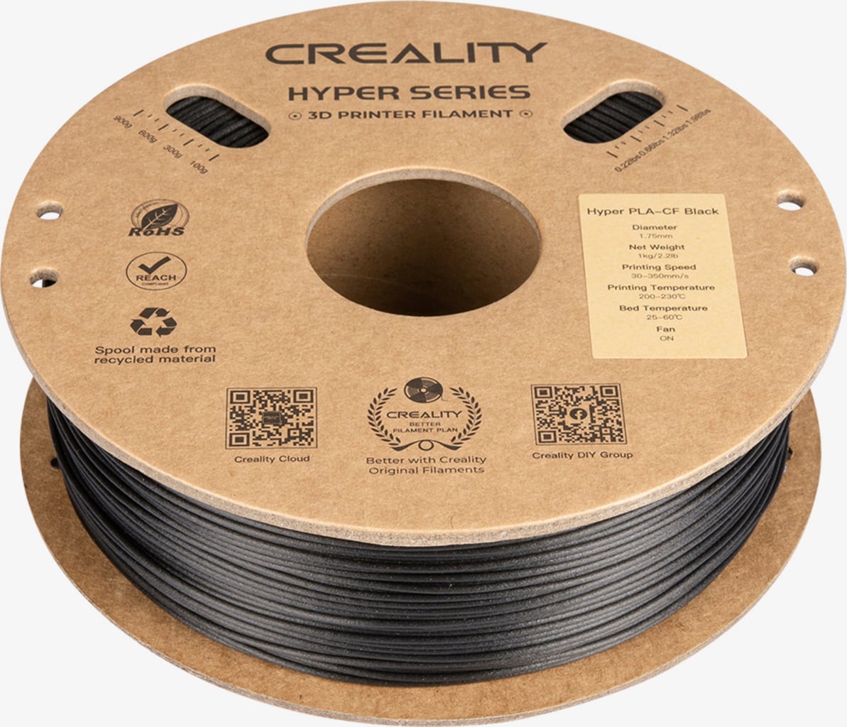 Creality Hyper PLA - Black 1KG